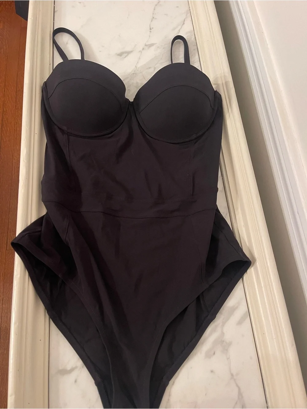 Tory Burch Black Molded-Cup One-Piece Swimsuit